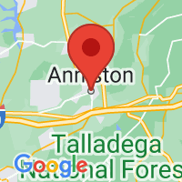 Map of Anniston, AL